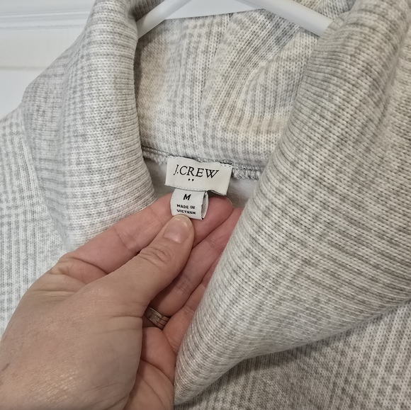 J crew long sleeve funnelneck pullover sweater size medium. - Picture 2 of 6